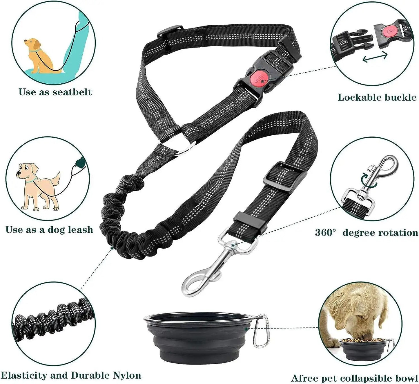 PawSecure™ Car Safety Belt